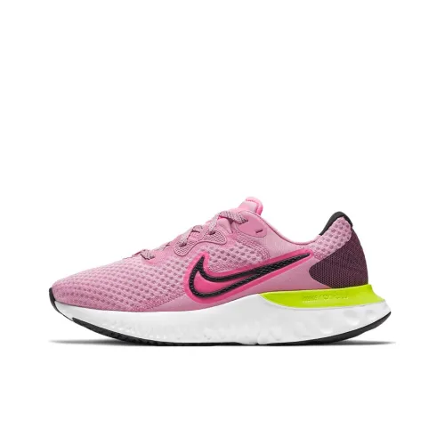 Nike Renew Run 2 Running Shoes Women's Low-Top Pink/Green