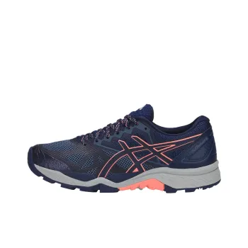 Asics GEL-FujiTrabuco 7 Durable Breathable Low-Top Running Shoes Women's Navy Blue