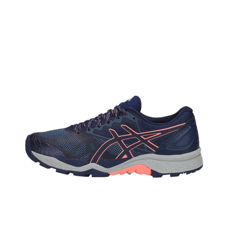 Asics GEL-FujiTrabuco 7 Durable Breathable Low-Top Running Shoes Women's Navy Blue-0