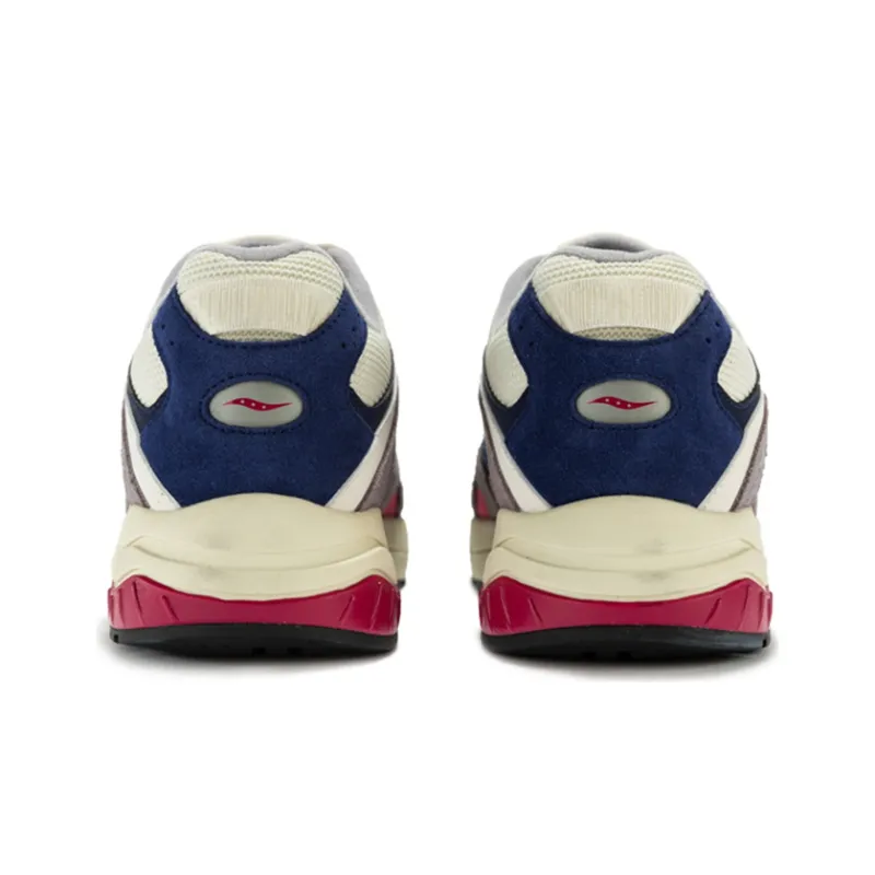 Saucony GSD 90S Cushioning Low Top Running Shoes Unisex White Blue Vintage-3
