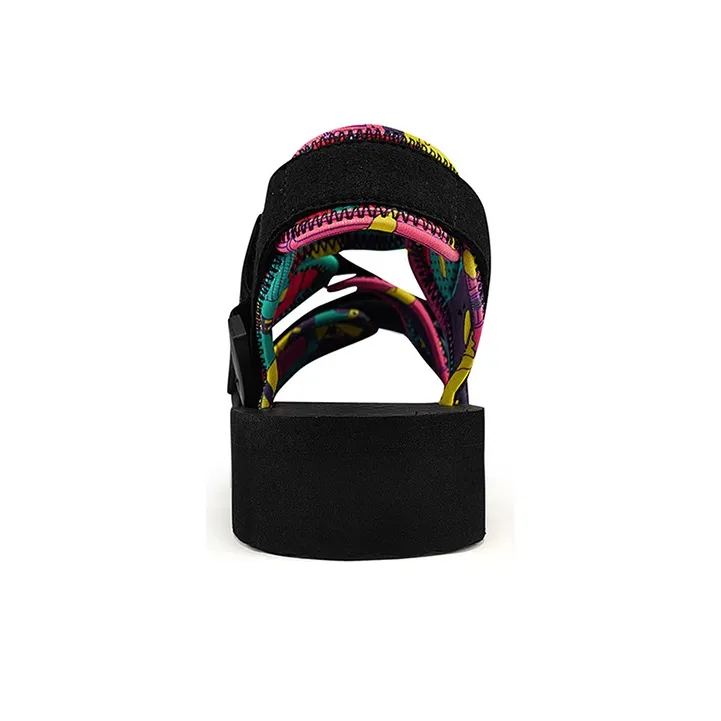 Kappa Beach Sandals Women's Black/Green/Red/Yellow-3
