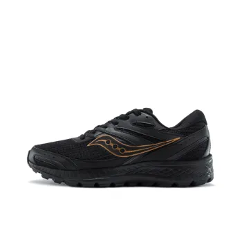 Saucony Cohesion 13 Cushioning Anti-Slip Wear-Resistant Breathability Low-Top Running Shoes Men's Black Gold