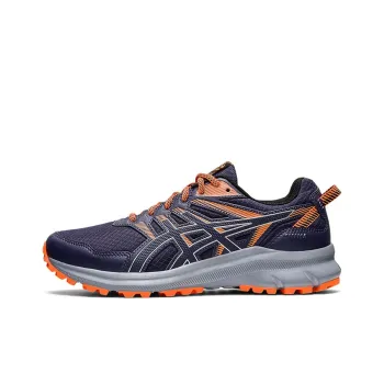 Asics Trail Scout 2 Wear-Resistant Low-Top Running Shoes Men's Blue Orange
