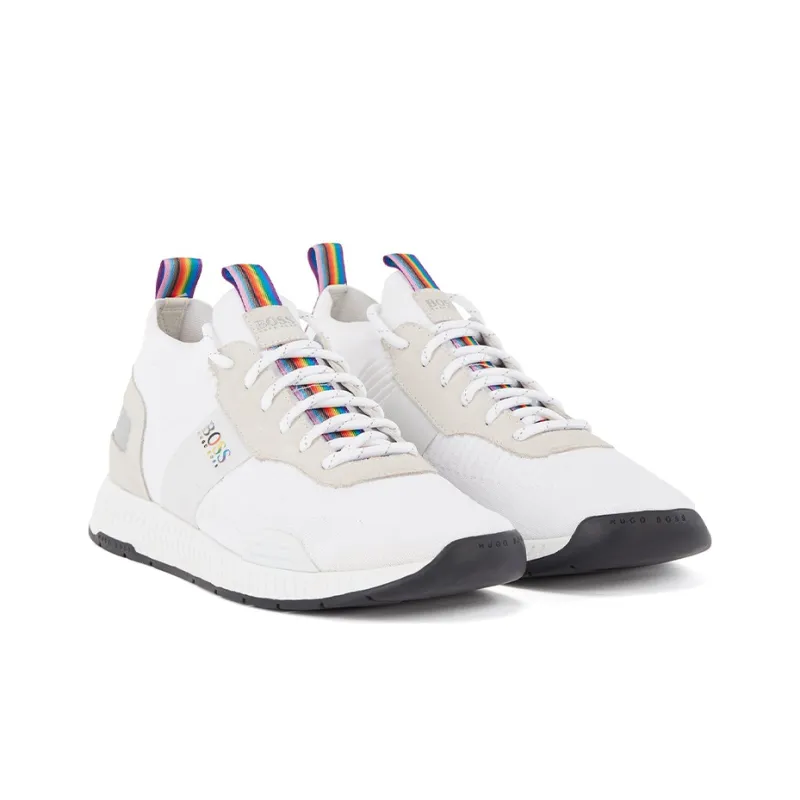 HUGO BOSS Low Top Athletic Shoes Men's White-1