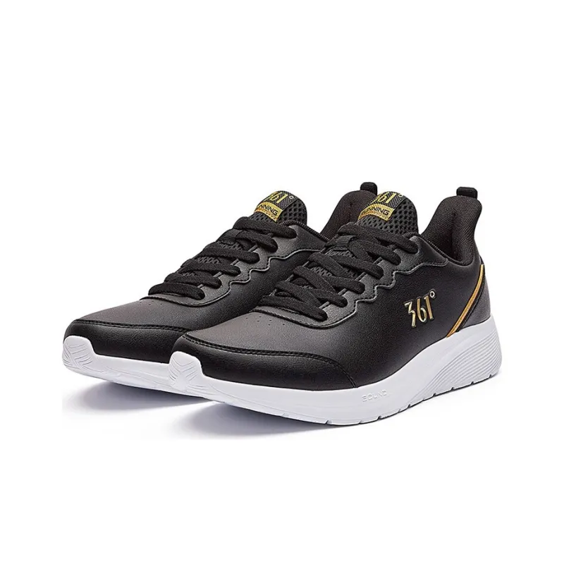 361° Shock Absorbers Low Top Running Shoes Men's Obsidian Black-3