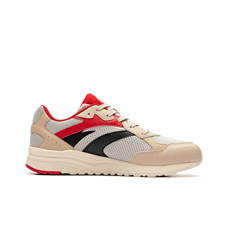Anta Shock Absorbers With Slip Resistant And Abrasion Resistant Properties Low Top Running Shoes Men's Light Taupe-1