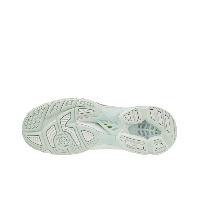 Mizuno Wave Lightning Z5 Running Shoes Unisex Low Top White/Green-3