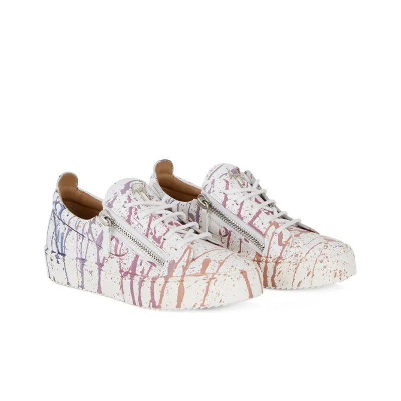 giuseppe zanotti Frankie Paint-splatter Sneakers-2