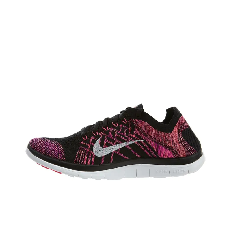 Nike Free RN 4.0 Cushioned Anti Slip Wear Resistant Breathable Lightweight Low Top Running Shoes Women's Purple Pink-0