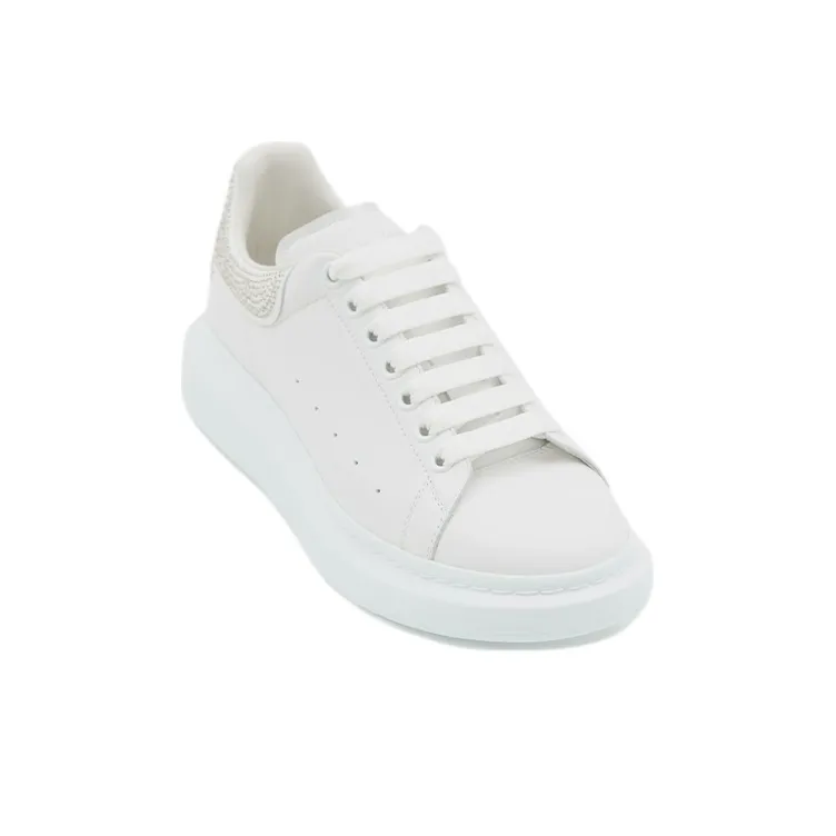 Alexander McQueen Oversized Crystal embellished Sneakers 'White'-2