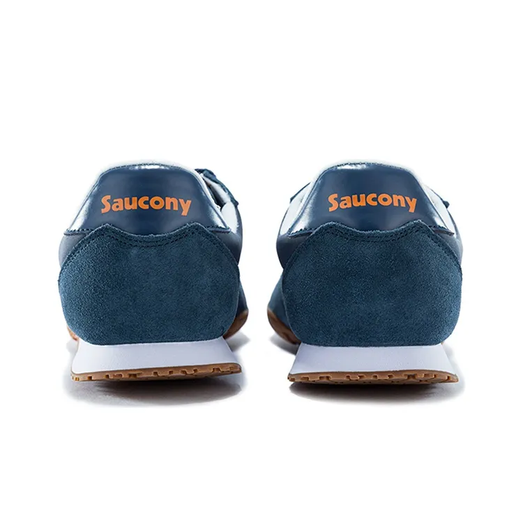 Saucony Bullet Cushioning Anti Slip Wear Resistant Breathability Low Top Running Shoes Men's Blue White Standard M-3