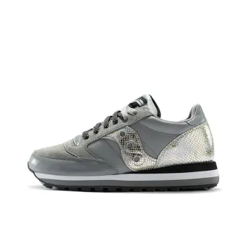 Saucony Jazz Triple Cushioning Anti Slip Wear Resistant Breathability Low Top Running Shoes Women's Gray Standard M
