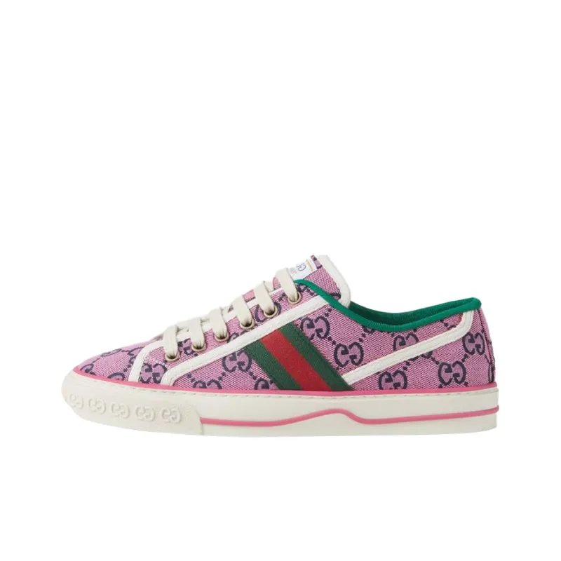 GUCCI Tennis 1977 Multicolor Model Stylish Skateboarding Shoes Women's Pink Purple-0