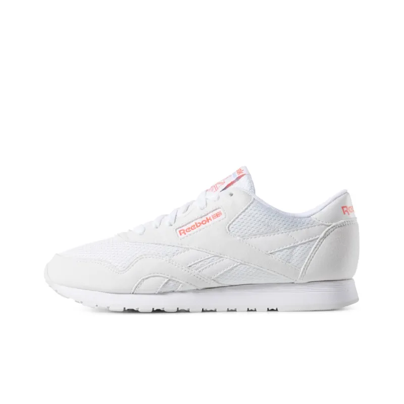 Reebok Classic Nylon Running Shoes Women's Low-Top White/Gray-0