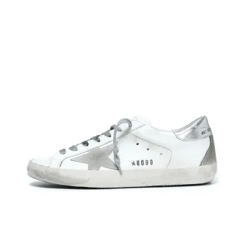 Golden Goose Super Star White Silver Women's