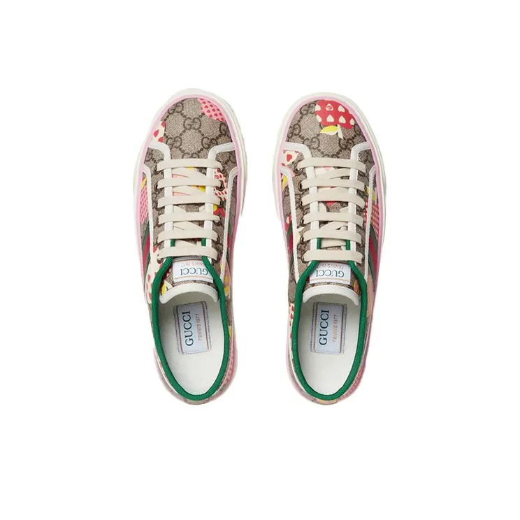 GUCCI Tennis 1977 Canvas Ebony Multicolor Women's-3