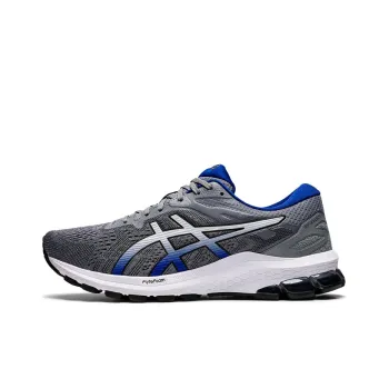 Asics GT-1000 10 Durable Breathable Low-Top Running Shoes Men's Gray White Blue 2E-Width