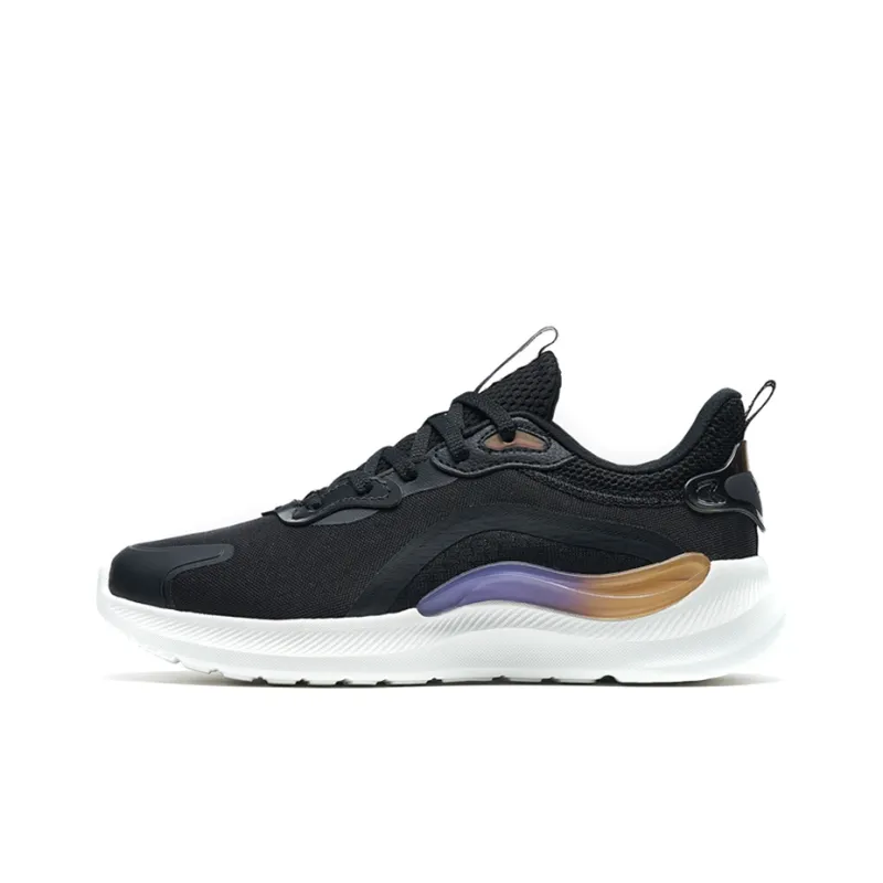 XTEP Anti-Slip And Wear-Resistant Breathable Low-Top Running Shoes Women's Black-0