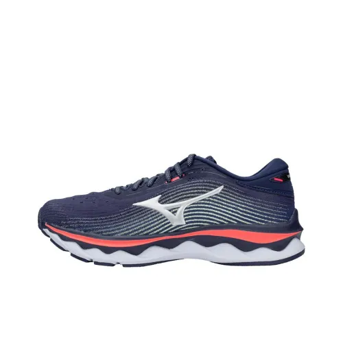 Mizuno Wave Sky 5 Casual Shoes Women's Low-Top Blue/White/Red