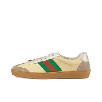 GUCCI G74 Web Sneakers Oatmeal