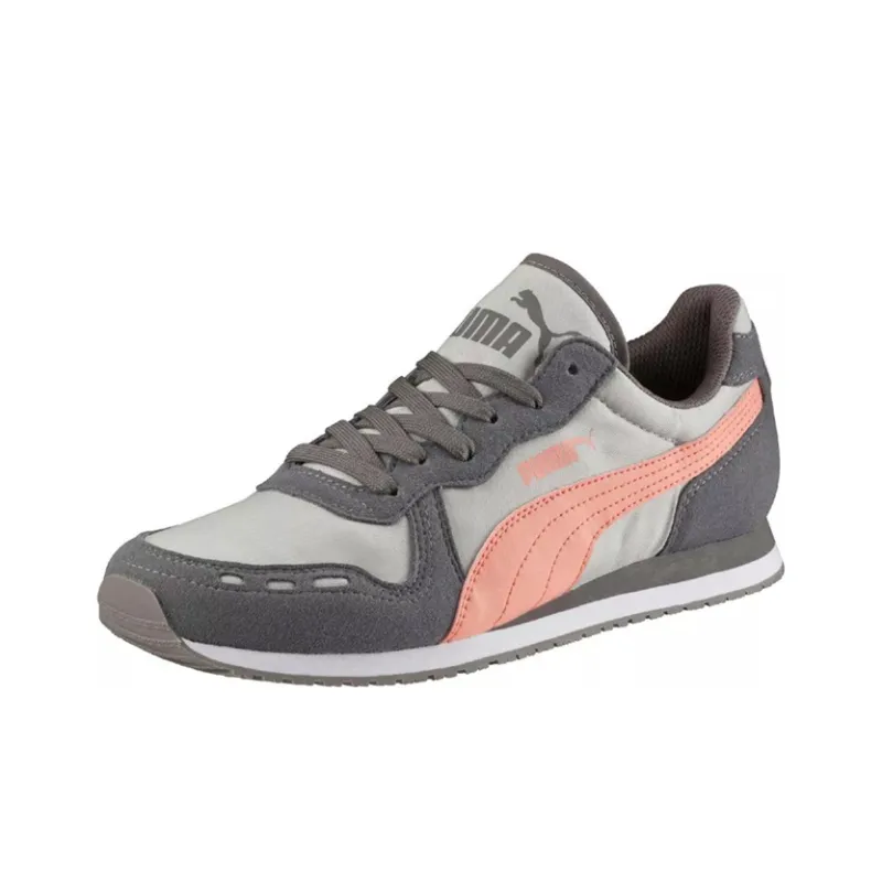 PUMA Cabana Racer Cushioning Anti-Slip Wear-Resistant Breathability Low-Top Slip-Resistant Men's Gray Orange-2