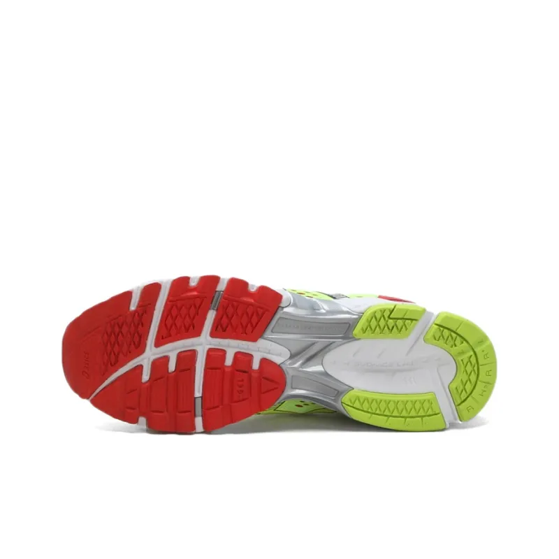 Asics Gel-DS Trainer 19 Anti-Slip And Wear-Resistant Breathable Low-Top Running Shoes Men's Neon Yellow Silver-4