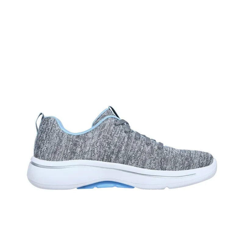 Skechers Go Walk Arch Fit-Glee Cushioning Wear-Resistant Low-Top Casual Shoes Women's Blue Gray-1