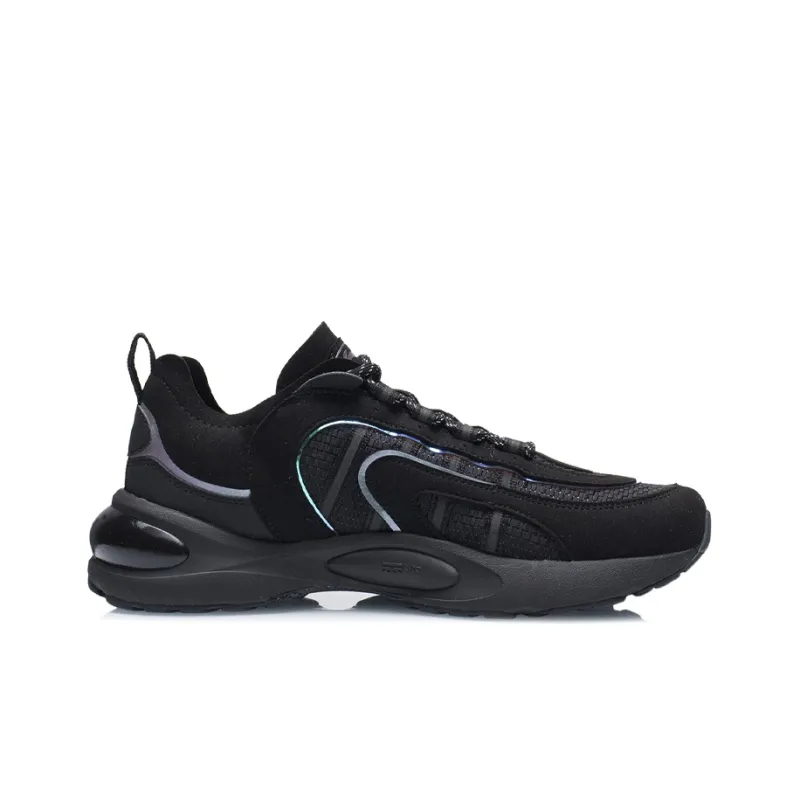 LiNing V8 Cushioning, Wear Resistant Low Top Running Shoes Men's Black-1
