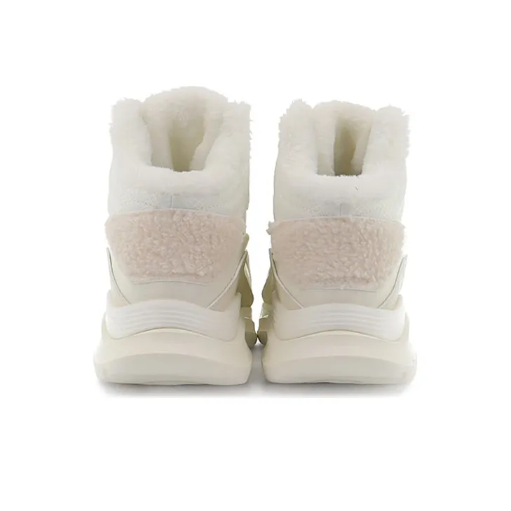 Anta Life Collection Wear Resistant Slip Resistant High Top Sports Casual Shoes Women's Light Beige White-4