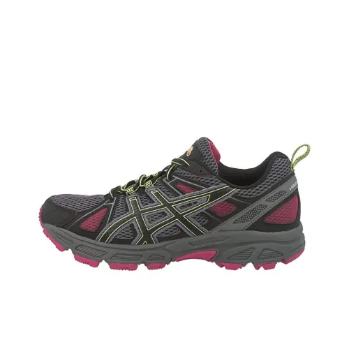 Asics Gel-patent Tambora Wear-Resistant Low-Top Running great shoes Women's Black Pink