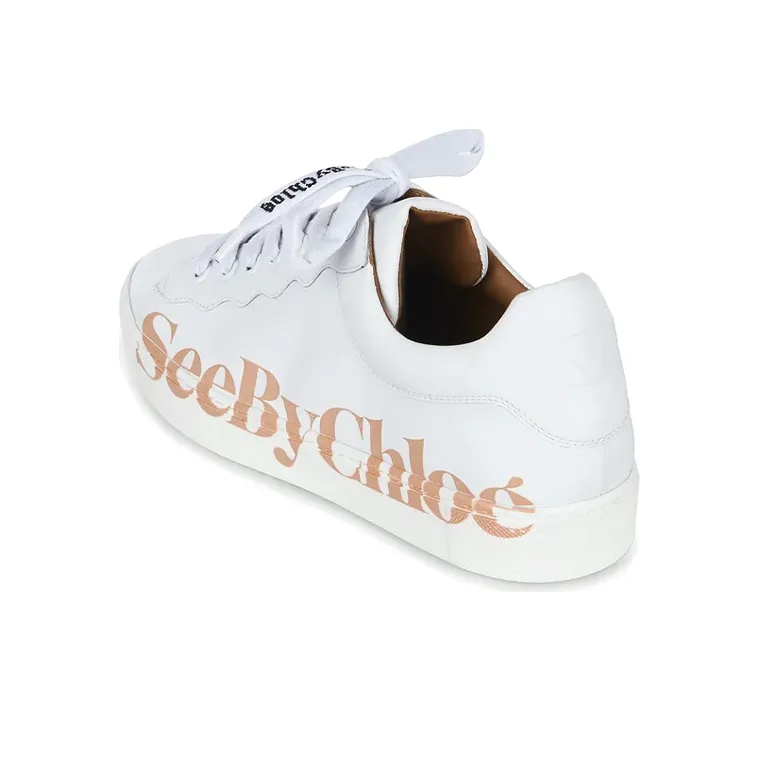See By Chloe Essie Low-Top Stylish Skateboarding Shoes Women's White-3