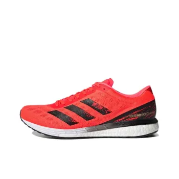 Adidas Adizero Boston 9 Running Shoes Men Low-Top Red/Black