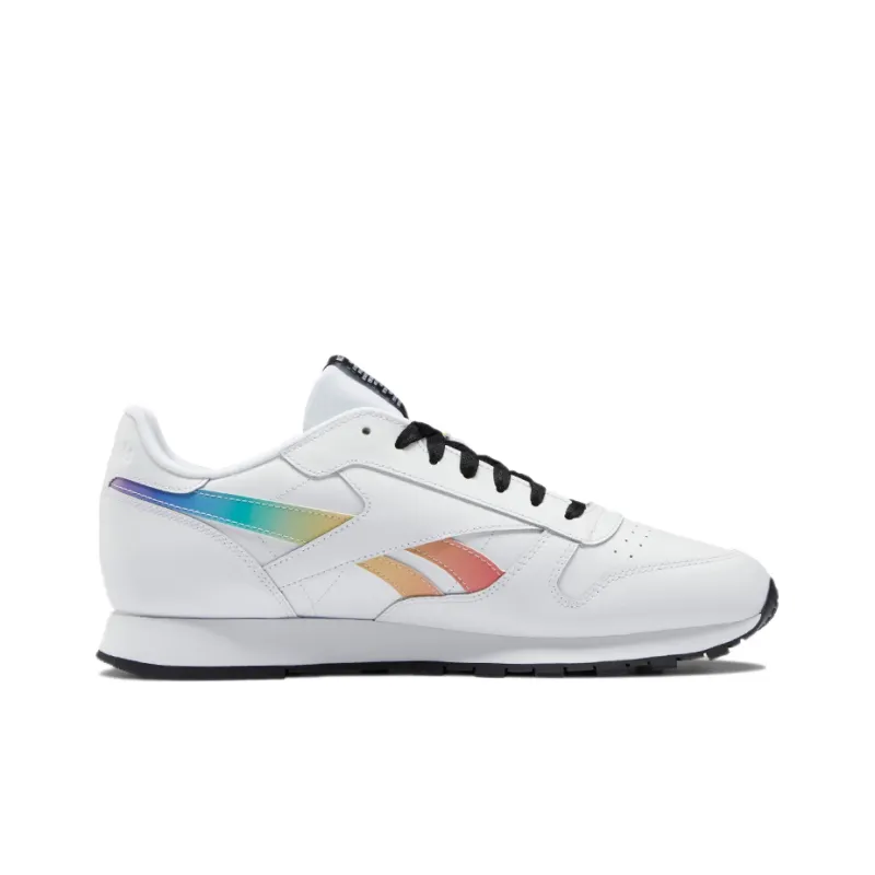Reebok Classic Leather Pride Cozy Breathable Casual Shoes/Sneakers Unisex White Orange-1