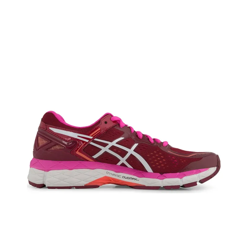 Asics Gel-Kayano 22 Wear-Resistant Low-Top Running Shoes Women's Burgundy-1