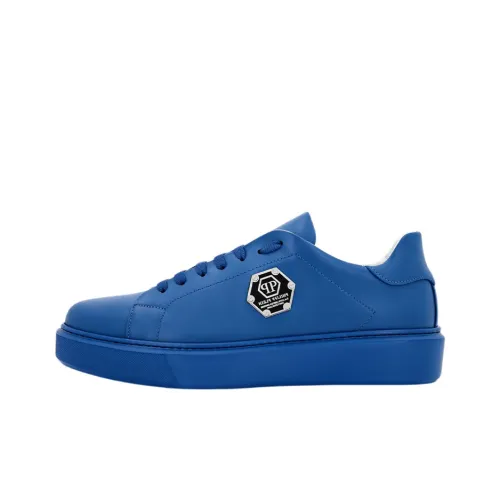 PHILIPP PLEIN Skateboard Shoes Men Low-Top Blue