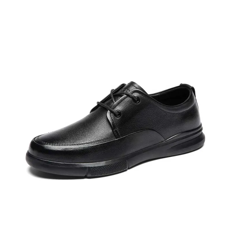 Jeep Dress Shoes Men Low Top Black-2