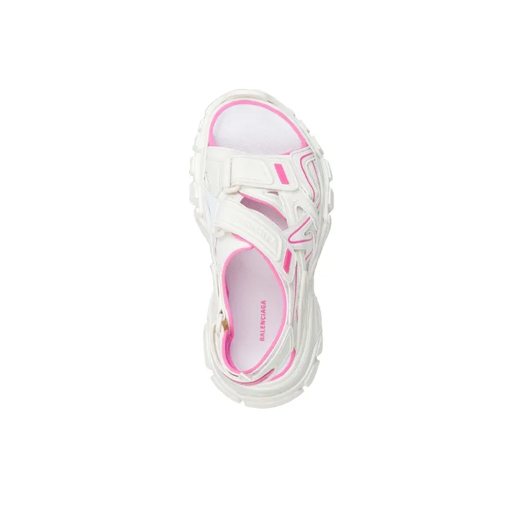 Balenciaga Track Sandals 'White Pink' Women's-3