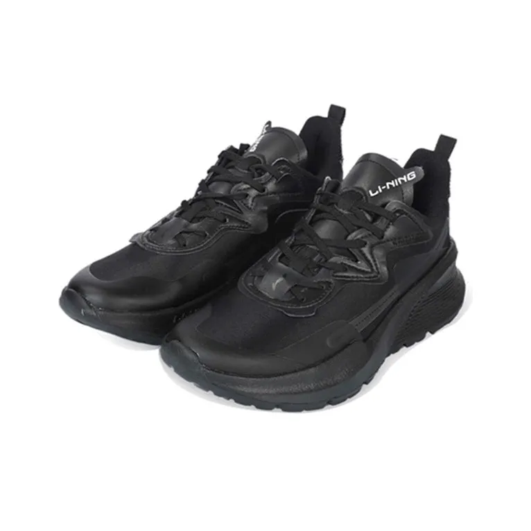 LiNing Soft Shock Absorbers Slip Resistant, Abrasion Resistant, Breathable Low Top Running Shoes Women's Standard Black-2