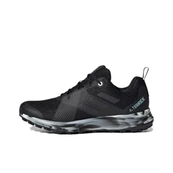 Adidas Terrex Two Trail Running Anti-Slip And Wear-Resistant Breathable Low-Top Running Shoes Women's Charcoal Black