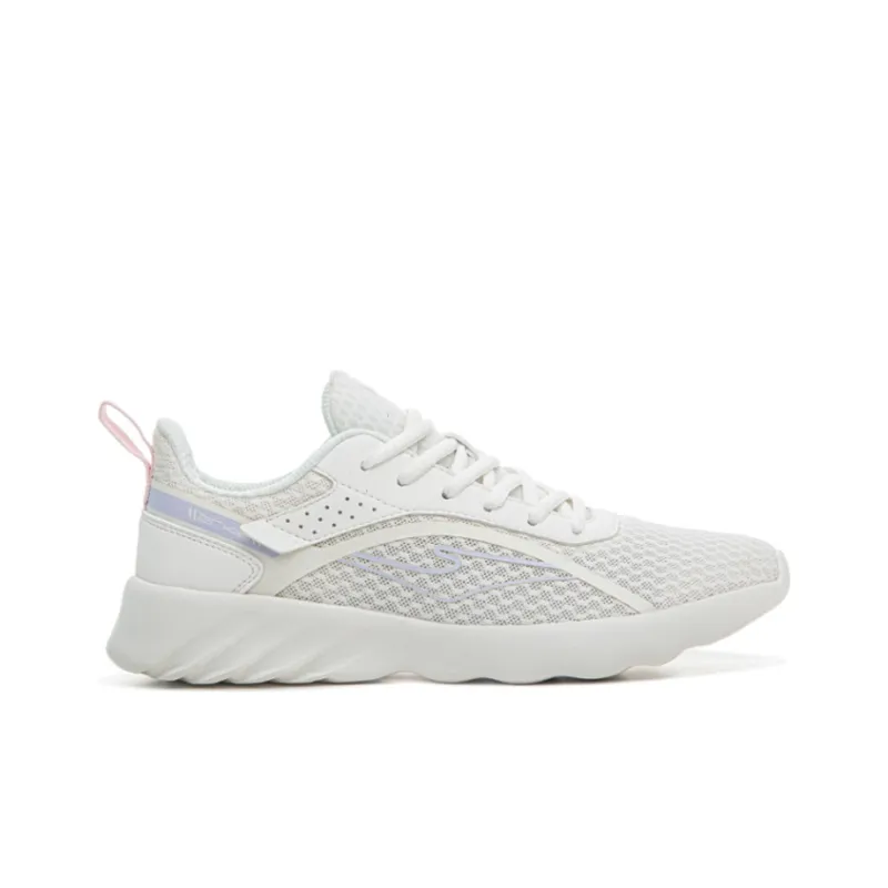 Erke Low Top Sports Casual Shoes Women's Light White-1