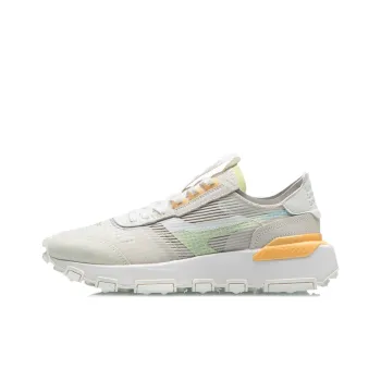 LiNing Cushioning Rebound Low Top Running Shoes Women's Pearl White