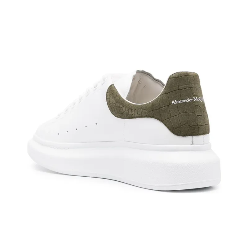 Alexander McQueen Oversized Sneaker Low Top Stylish Skateboarding Shoes Men's White-4