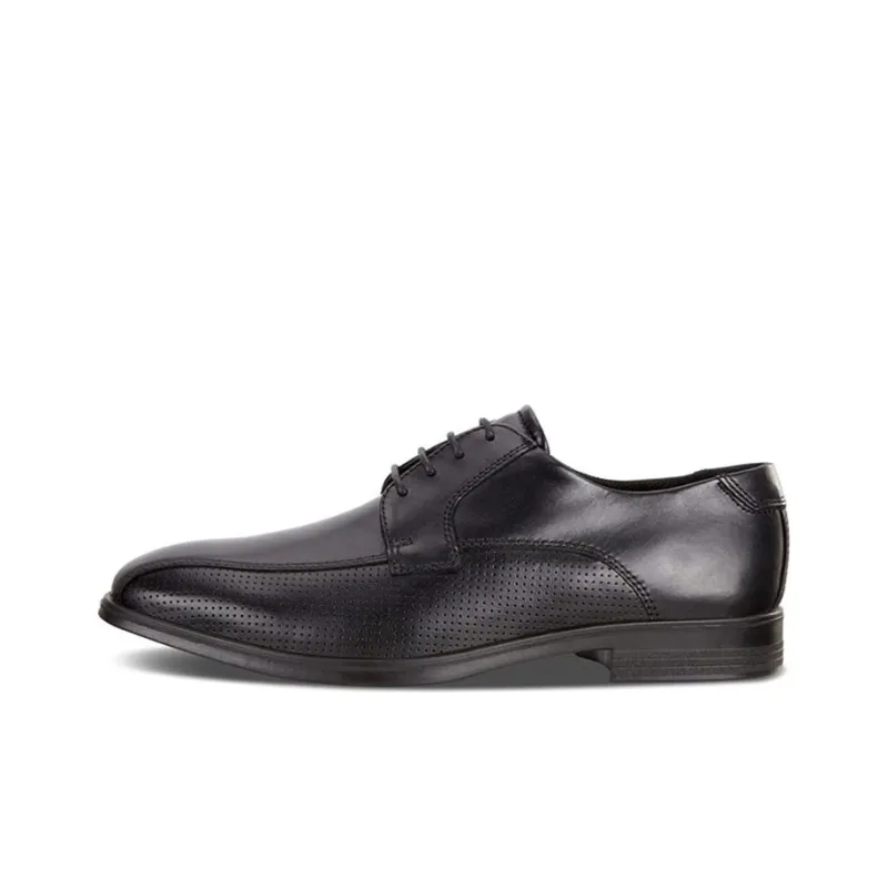 Ecco Ink Book Dress Shoes Men Low Top Black-0
