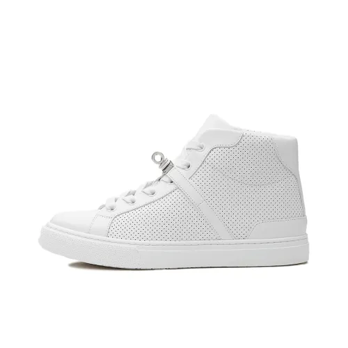 HERMES Daydream High Top Stylish Skateboarding Shoes Women's White