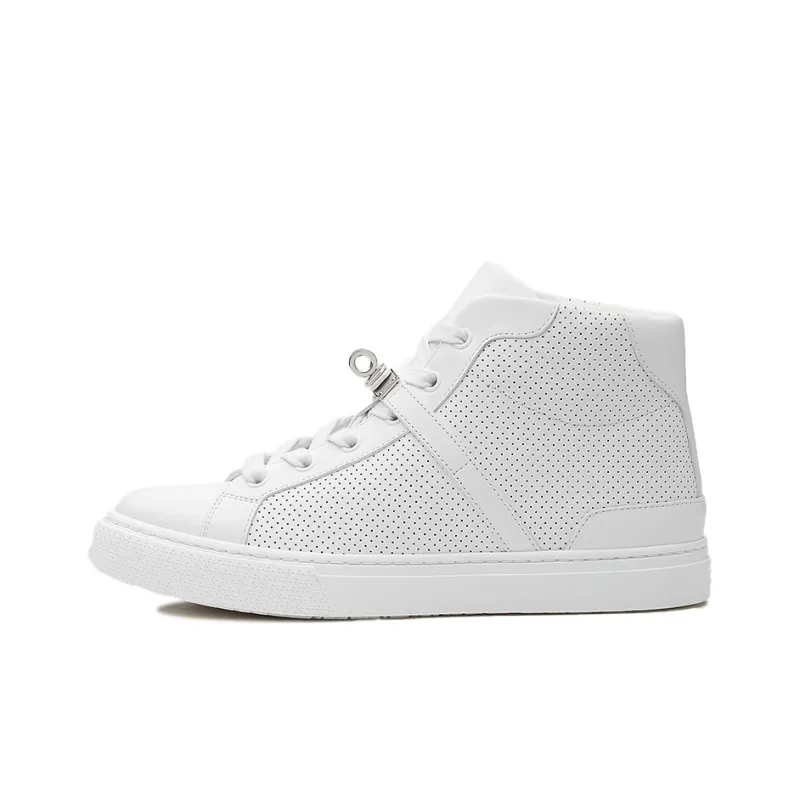 HERMES Daydream High Top Stylish Skateboarding Shoes Women's White-0