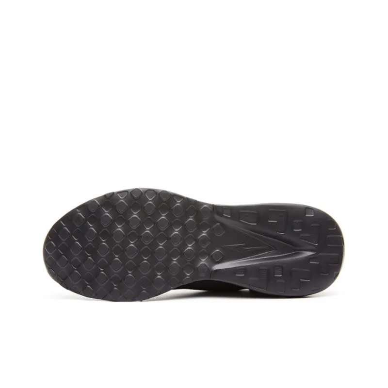 Erke Shock Absorbers With Slip Resistant And Abrasion Resistant Properties Low Top Sports Casual Shoes Men's Black-4