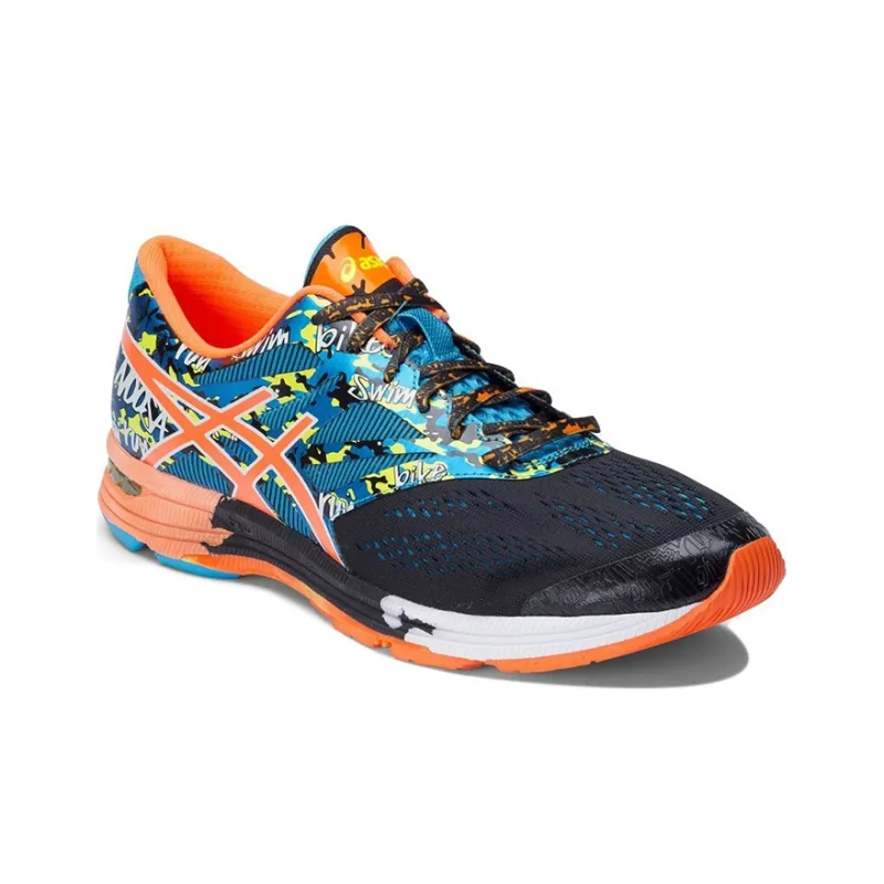 Asics Gel-Noosa Tri 10 Wear-Resistant Low-Top Running Shoes Men's Black Blue Orange Patchwork-2