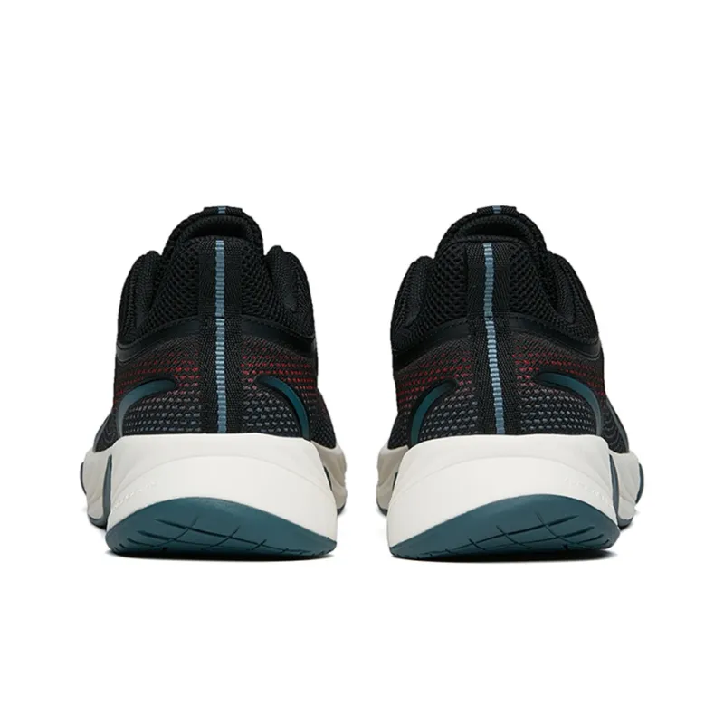 Anta Running Collection Cushioned Slip-Resistant Abrasion-Resistant Low-Top Running Shoes Men's Black White-3