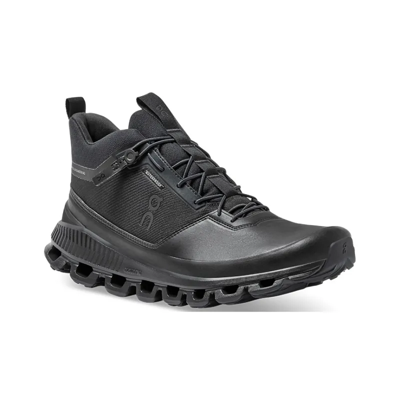 On Running Cloud Hi Waterproof Black-2
