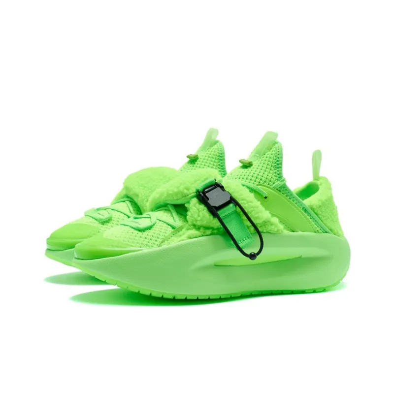 LiNing Cloud Travel 䨻 Low Top Running Shoes Men's Neon Green-2